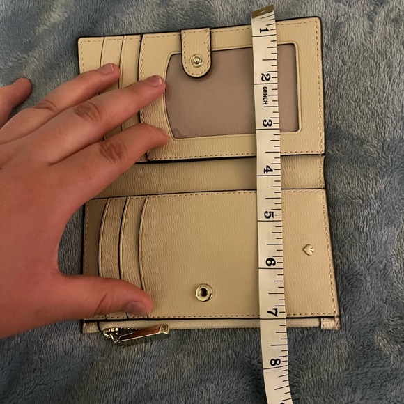 SOLD!!!Kate Spade New York Spade Flower Canvas Small Slim Bifold Wallet - Picture 7 of 7